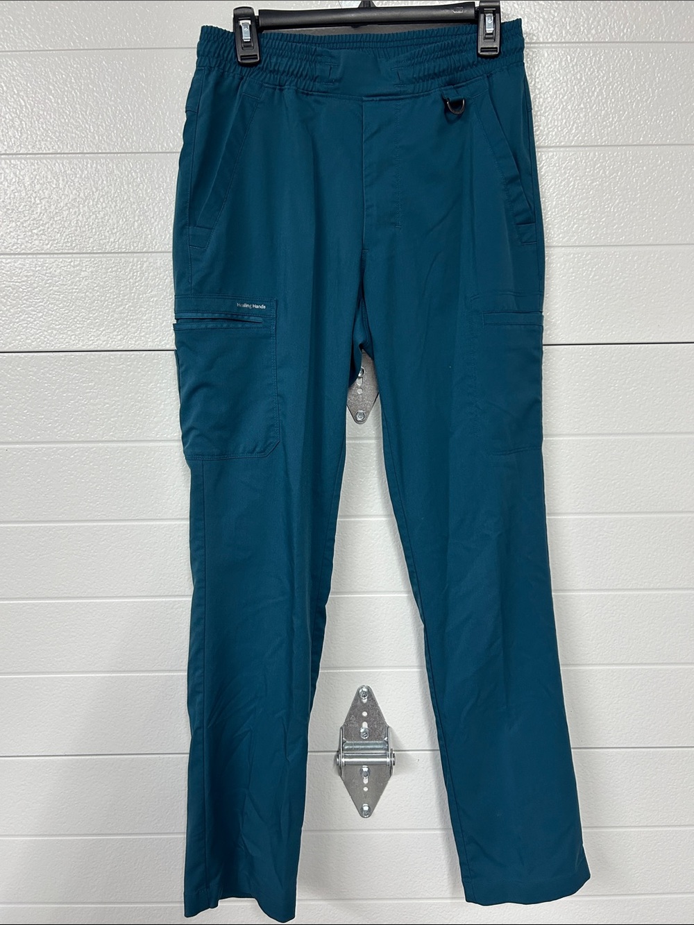 healing hands Teal Cargo Pants with Elastic Waist